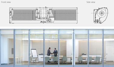 2025 Rideau à air compact à faible bruit 40 pouces, coupe-air à porte avec commutateur tactile