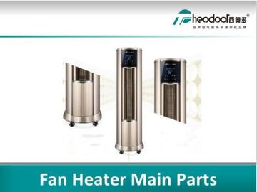 Série 2025 chauffage par ventilateur vertical avec contrôle tactile intelligent chauffage climatisation