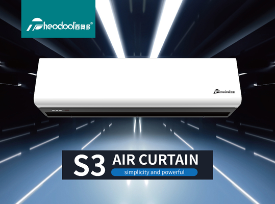 Série S3 2025 Rideau d'air de couverture personnalisé pour porte en commercial avec télécommande