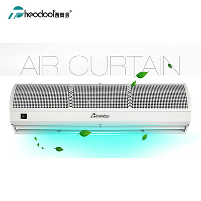 90-200 cm Rideau d'air compact 11m/s Vitesse avec télécommande