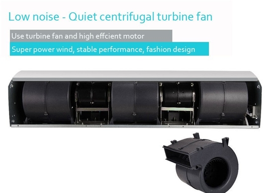 Rideau d'air centrifuge 3,5 m Hauteur 60-200 cm Largeur télécommande à 2 vitesses