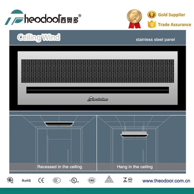 230V Monture de plafond Rideau d'air caché de 0,9 à 1,8 m avec télécommande