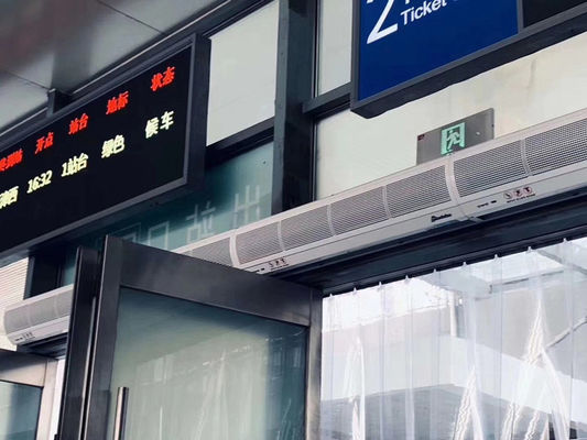 Rideau d'air transversal SS304 900mm 1600m3/h pour portes commerciales