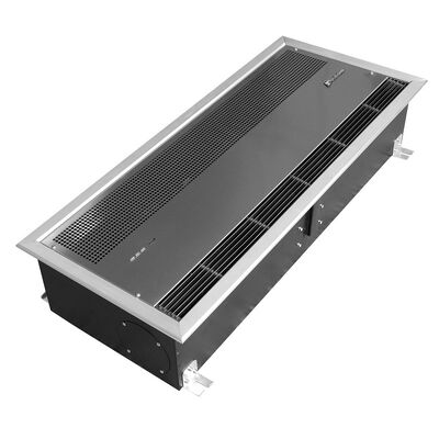 Rideau d'air thermique de plafond encastré avec barrière chauffante et refroidissement ou chauffage par ventilateur