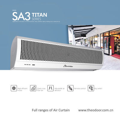2025 Titan 3 série Compact Commercial Air Curtain Pour Les Portes Supérieures Longueur 120cm
