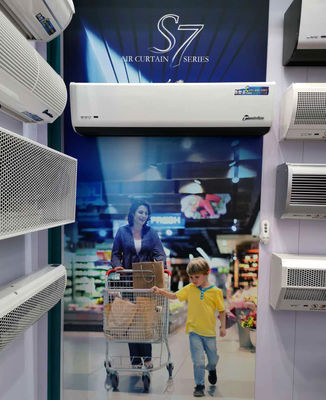 2025 Rideaux d'air automatiques pour les restaurants Portes 36 48 60 72 pouces largeur Porte de porte